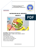 Nutrición en El Deporte - Grupo 5 (Informe)