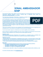 International Ambassador Scholarship Form