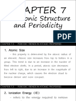 7.3 Periodic Trends in Atomic Properties