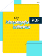 FAQ Psicopedagogia Clínica e Institucional