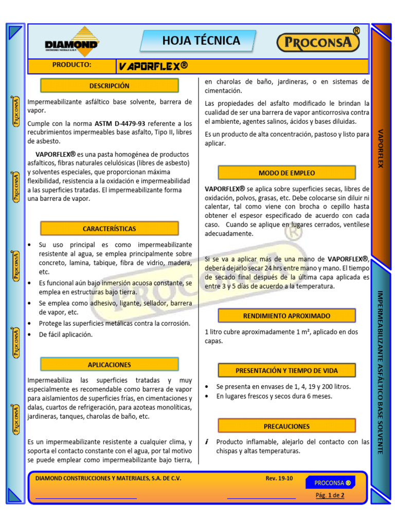 VAPORFLEX | PDF | Agua | Solvente