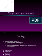 Insertion Merge Sort