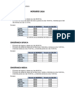 Horario 2024