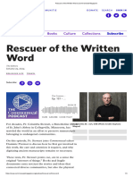 Rescuer of The Written Word - Commonweal Magazine