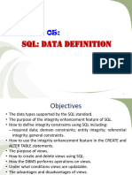 Lecture 05 SQL Definition