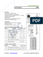 Isc N-Channel Mosfet Transistor 8N65: Features