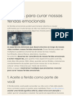 5 Passos para Curar Nossas Feridas Emocionais