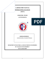 Laboratory Manual: Power System Analysis-Ii (18EE72)