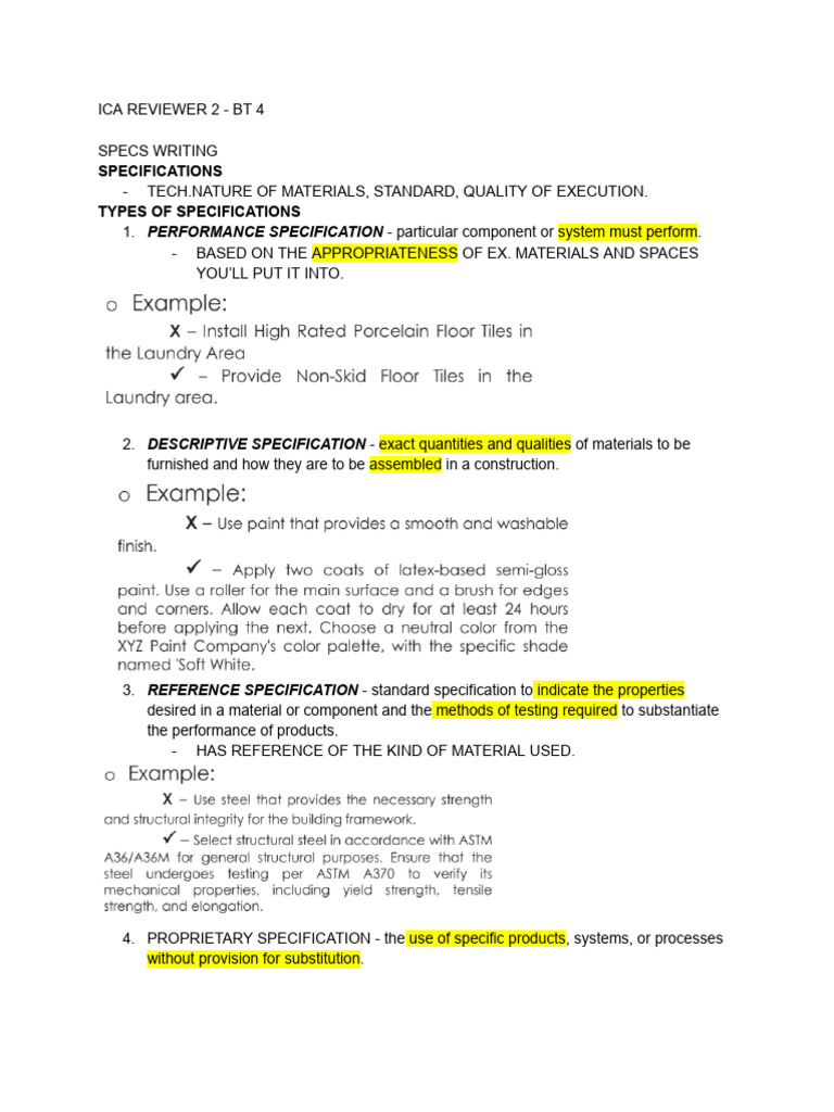 ICA Specification Standards Overview | PDF | Specification (Technical ...