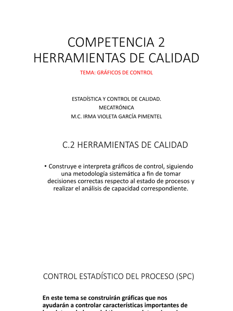 Gráficos de Control en Calidad | PDF | Estadísticas