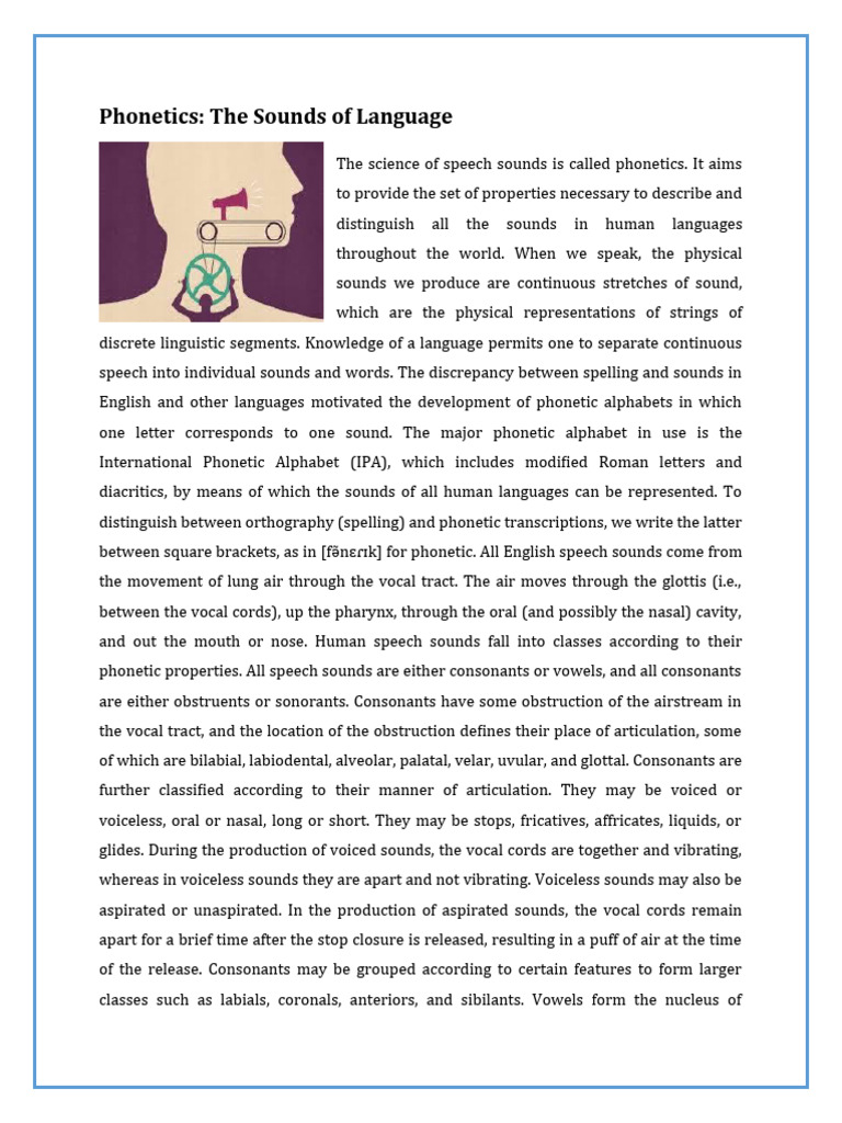 Understanding Phonetics and Sounds | PDF | Phonetics | Vowel