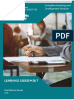 Learning Assessment Practitioner Level