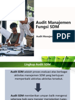 Audit Manajemen Fungsi SDM