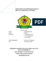 Laporan Prakarya Dan Kewiarausahaan Pembuatan Kerajinan Rumah Panggung