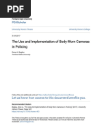 The Use and Implementation of Body-Worn Cameras in Policing