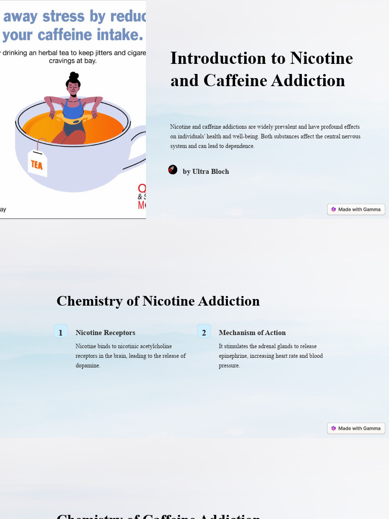 Introduction To Nicotine and Caffeine Addiction PDF Caffeine Nicotine