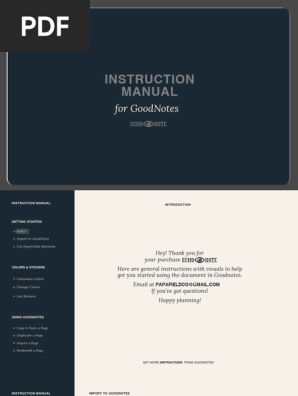 Instruction Manual for Goodnotes - EchoNote
