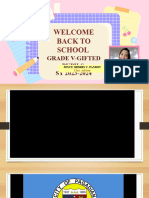 Welcome Poster & Other Preliminaries