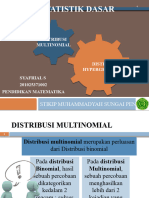 Syafrial S Distribusi Multibinomian Dan Hipergeometrik