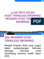 Slide Mata Kuliah Audit Teknologi Informasi Program Studi Teknologi Informasi