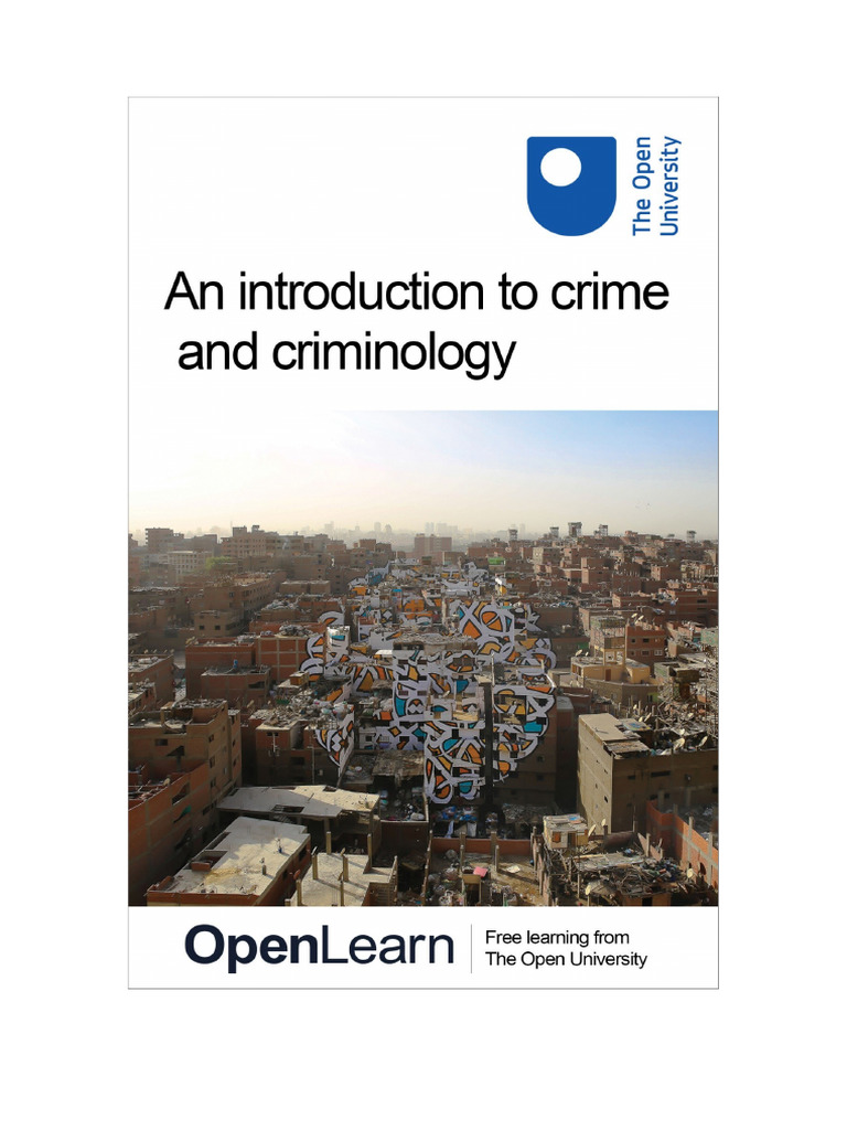 An introduction to crime and criminology pdf criminology crimes