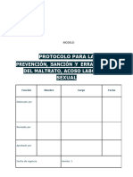 MODELO PROTOCOLO PARA LA PREVENCION, SANCION Y ERRADICACIoN DEL MALTRATO, ACOSO LABORAL Y SEXUAL