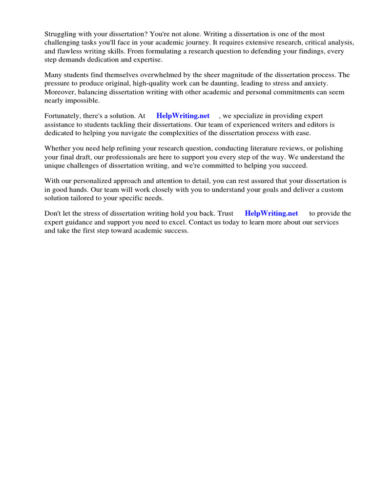 Expert Dissertation Writing Assistance | PDF | Thesis | Editing