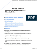 Factors Affecting Bacterial Pathogenicity