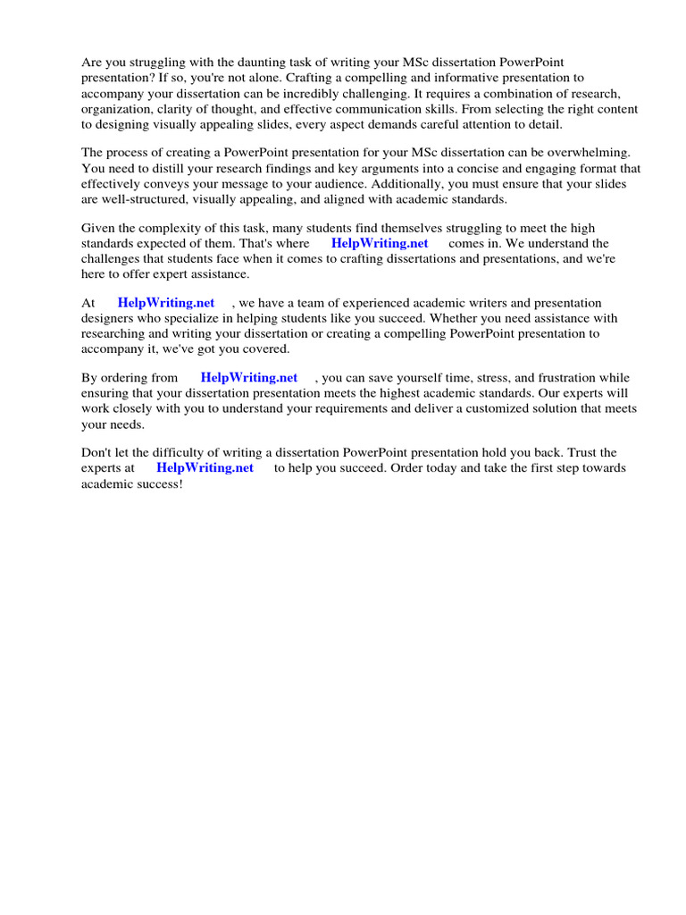 Msc dissertation powerpoint presentation pdf thesis real estate