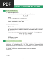 Structural Analysis Formula Notes 99