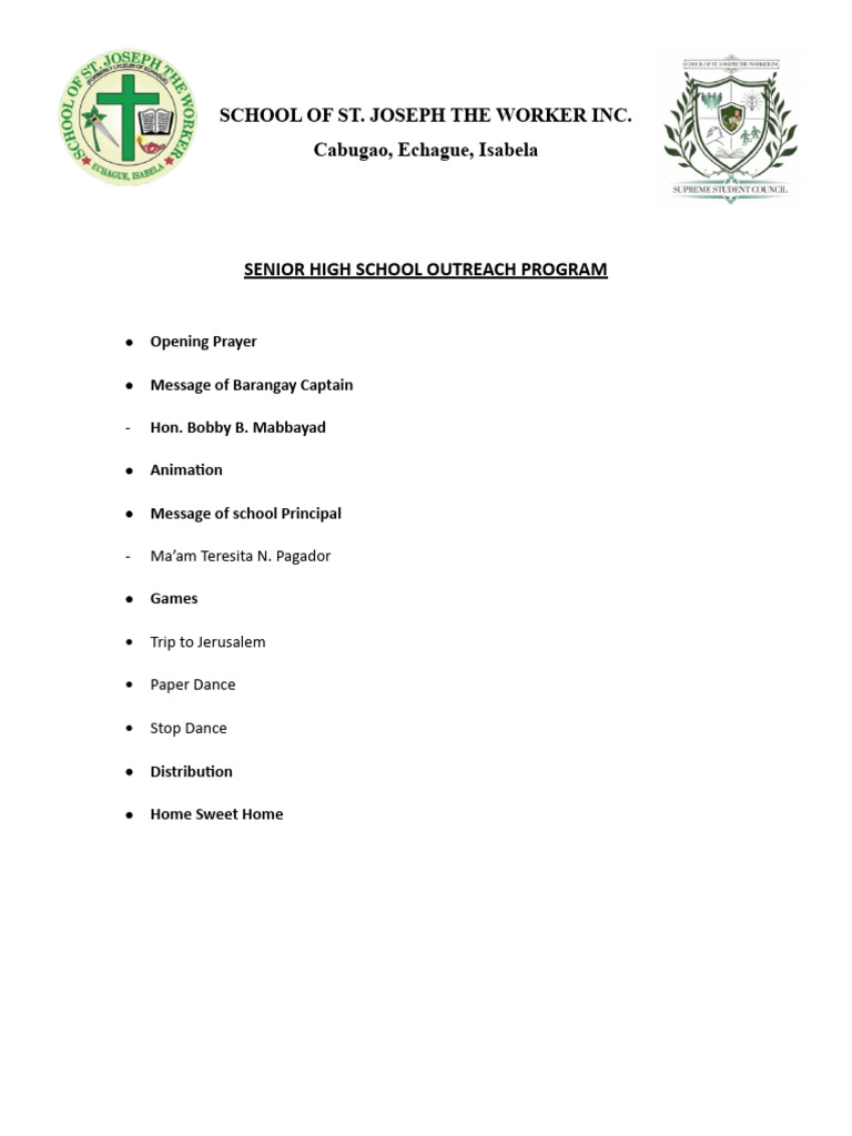 SHS Outreach Program Flow DRAFT | PDF