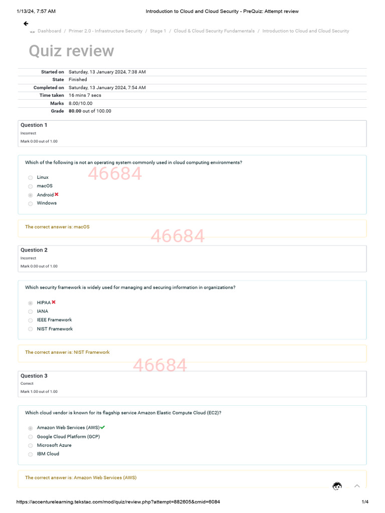 Cloud Security Quiz Review Insights | PDF | Cloud Computing | Software ...