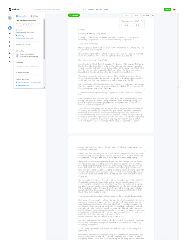 Screencapture studocu vn document truong dai hoc thuong mai marketing