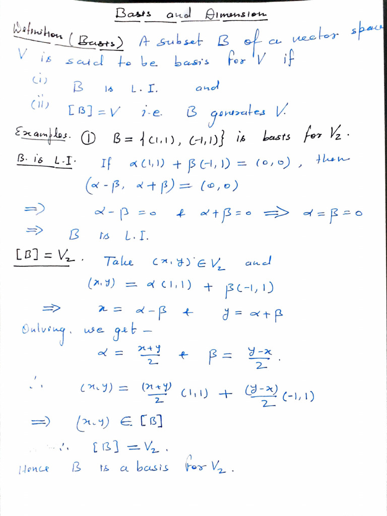 Basis and dimension part 1 25 feb 2 pdf