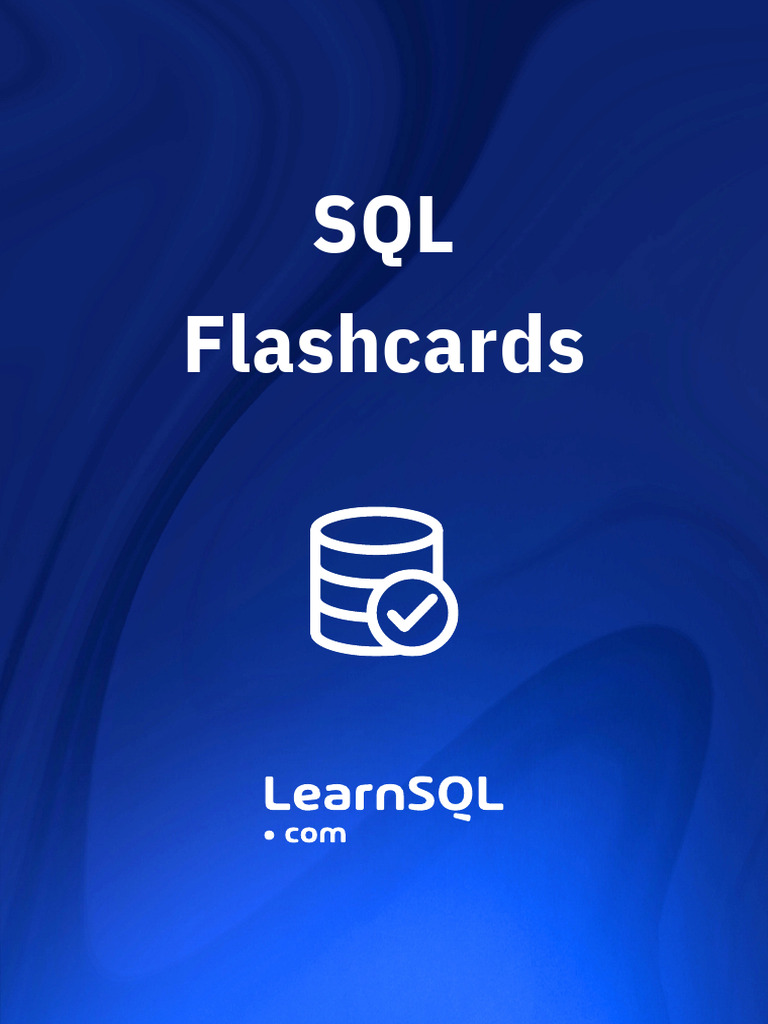 SQL Flashcards | PDF