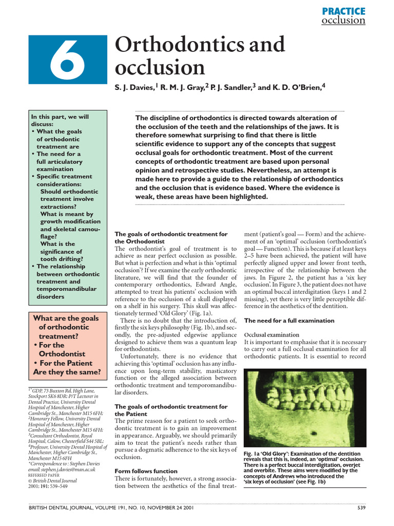Occlusion 6 Pdf Orthodontics Dental Anatomy