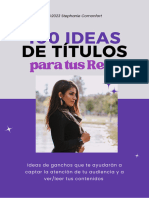 100 Ideas de Títuos para Tus Redes Sociales