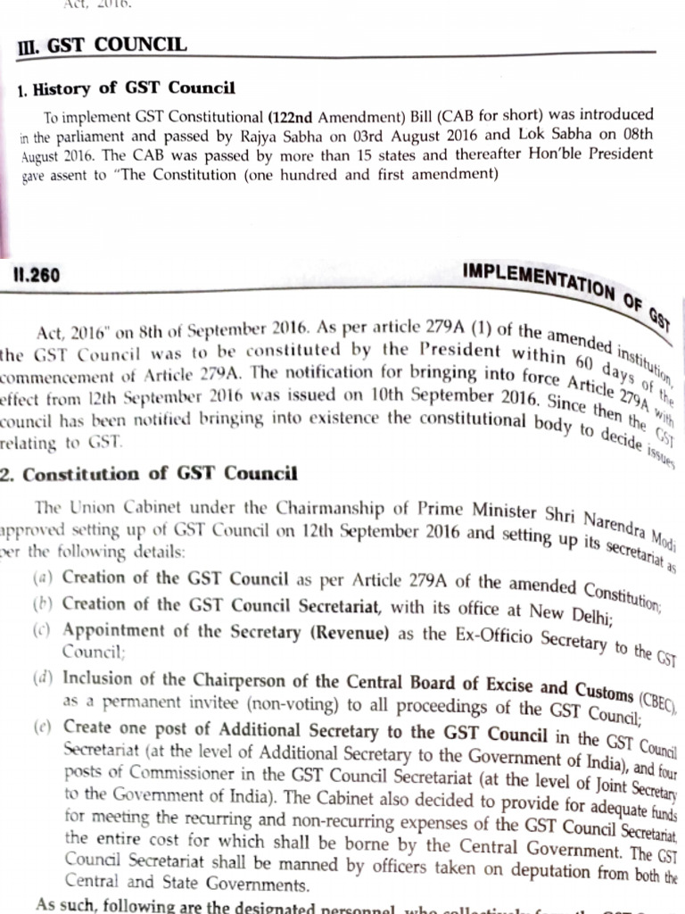 Gst Council Pdf