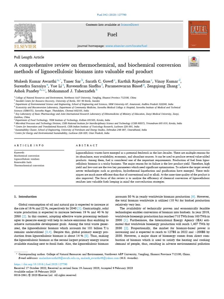 Biomass Conversion Methods Review | PDF | Gasification | Biorefinery