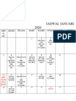 Jadwal Kalender 2020