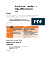 Tema 5 Insuficiencia Medular y Leucocitos