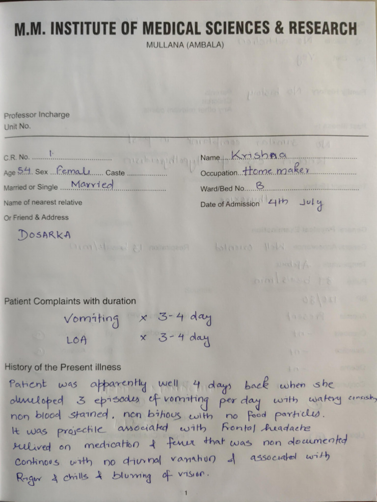 Medicine Case File | PDF