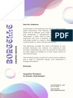 Simple Abstract Gradient Graphic Design Letterhead
