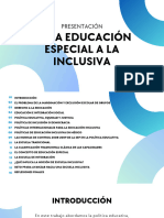 Educación Especial A La Inclusiva