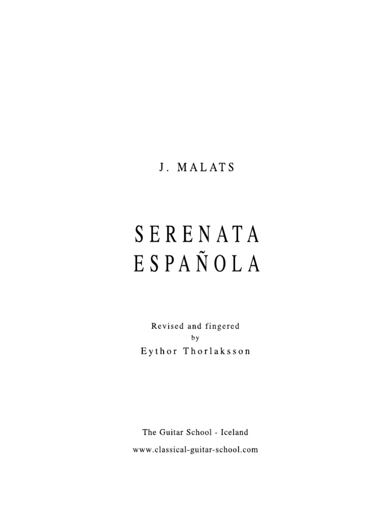 Serenata Espanola PDF
