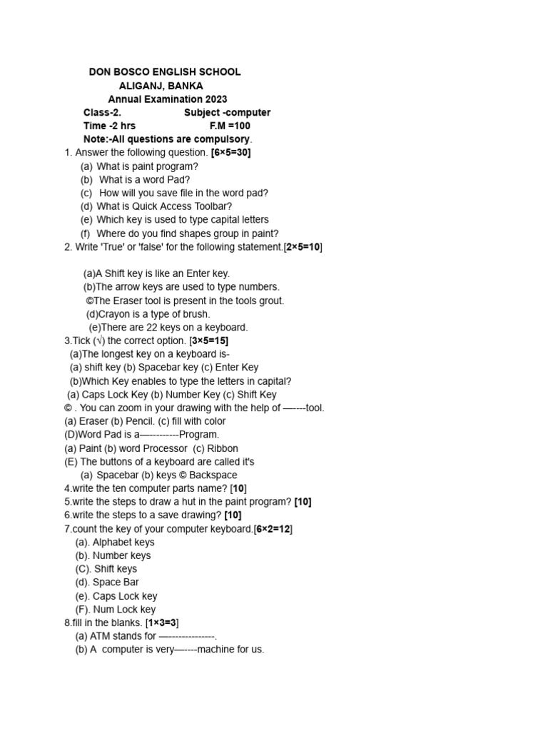 Computer class 2 pdf