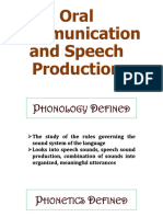 Sound Production Consonants