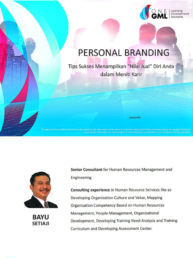 Personal Branding Kebekerjaan Kls Xi Ppt Pdf