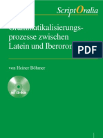 Leseprobe Aus: "Grammatikalisierungsprozesse Zwischen Latein Und Iberoromanisch" Von Heiner Böhmer