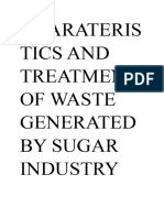 Charateristics and Treatment of Waste Generated by Sugar Industry 2